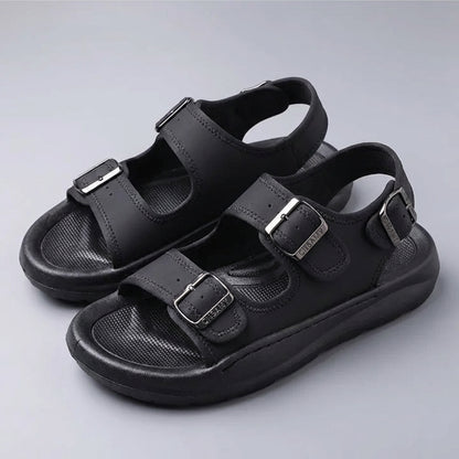 Freddie Orthopedic Wide Fit Buckle Sandal | Open-Toe Buckle Sandal