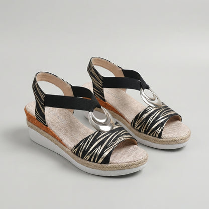 Isabella Wedge Sandals | Espadrille Sole Wedge Heel Sandals