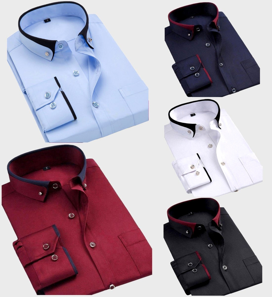 Theodore Dress Shirt | Point Collar Chest Pocket Shirt