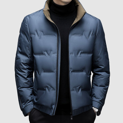Theodore Puffer Jacket | Quilted Stand-Up Collar Jacket