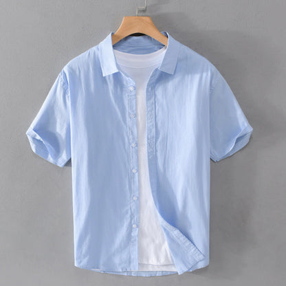Arthur Relaxed Fit Short Sleeve Button-Front Shirt | Collared Casual Shirt