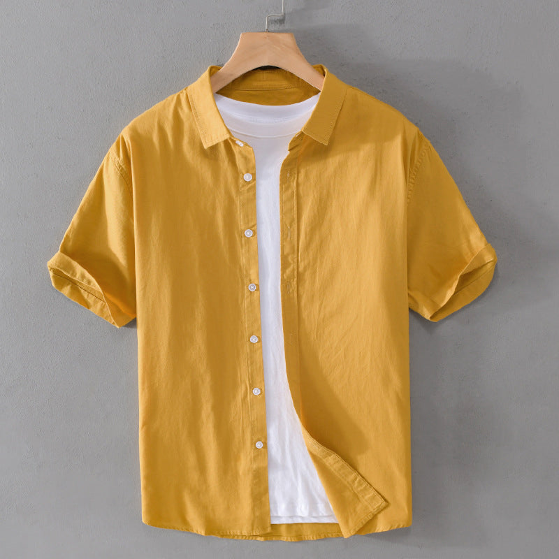 Arthur Relaxed Fit Short Sleeve Button-Front Shirt | Collared Casual Shirt