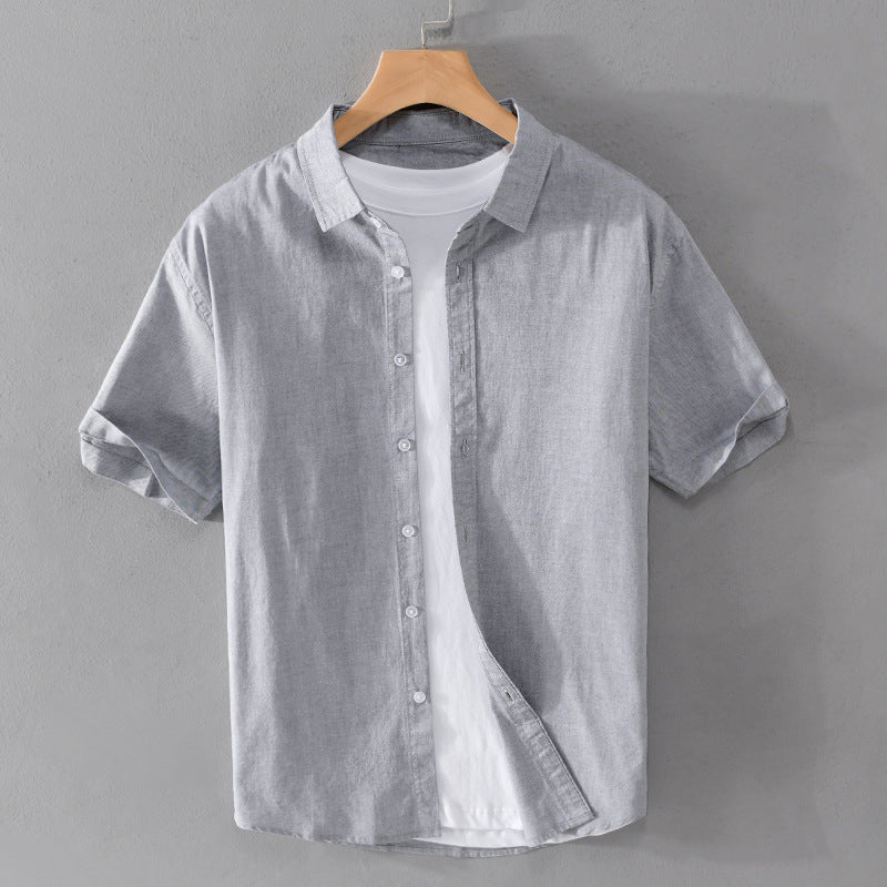Arthur Relaxed Fit Short Sleeve Button-Front Shirt | Collared Casual Shirt