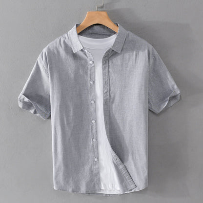 Arthur Relaxed Fit Short Sleeve Button-Front Shirt | Collared Casual Shirt