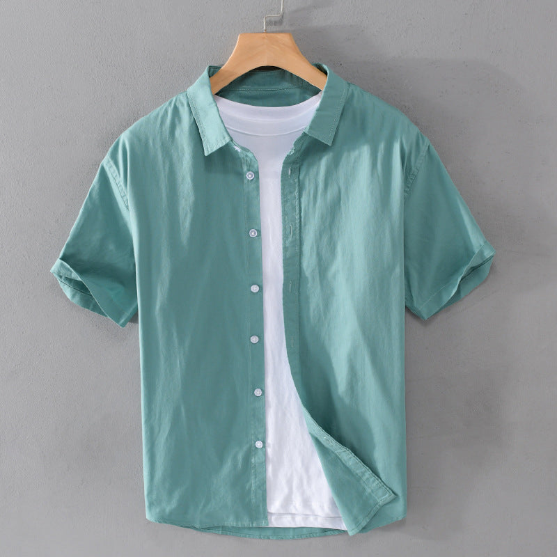 Arthur Relaxed Fit Short Sleeve Button-Front Shirt | Collared Casual Shirt
