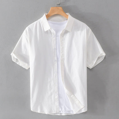 Arthur Relaxed Fit Short Sleeve Button-Front Shirt | Collared Casual Shirt