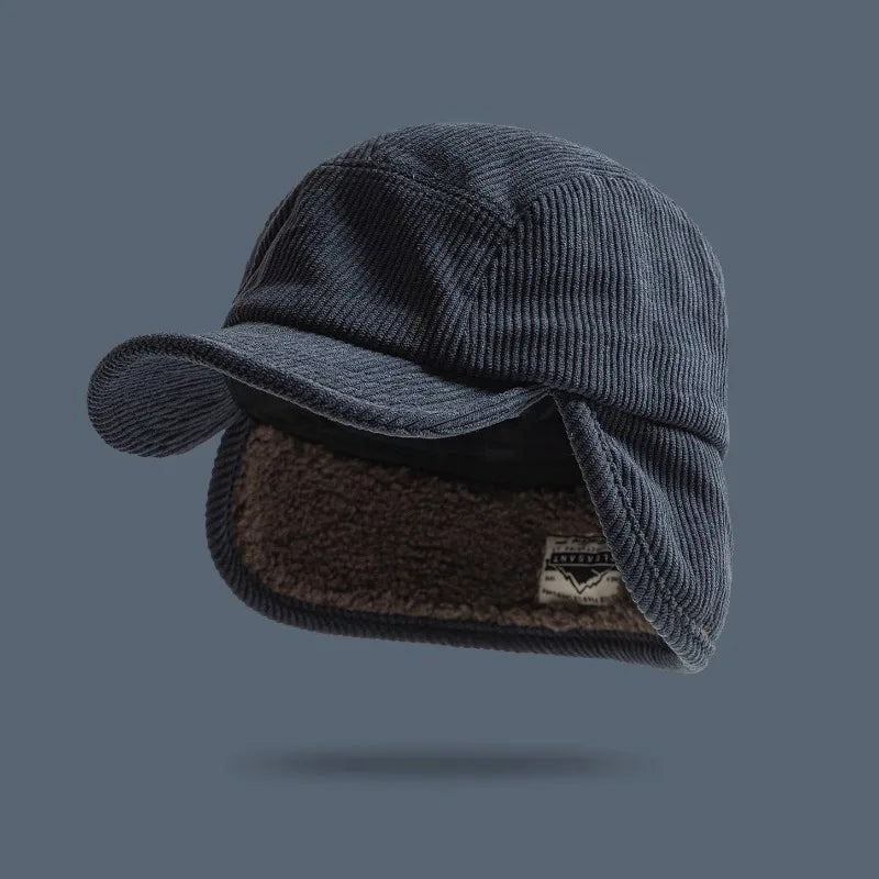Oscar Structured Earflap Baseball Cap | Fleece Lined Headwear
