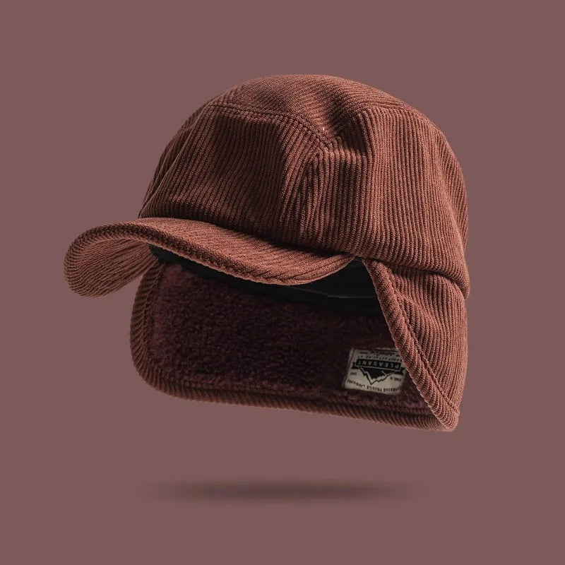Oscar Structured Earflap Baseball Cap | Fleece Lined Headwear