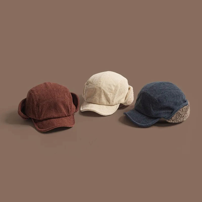 Oscar Structured Earflap Baseball Cap | Fleece Lined Headwear