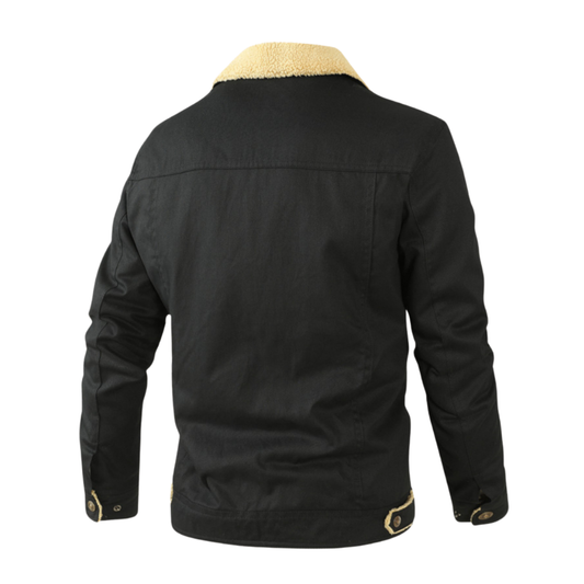 Freddie Sherpa Lined Outdoor Jacket | Collared Button Front Jacket