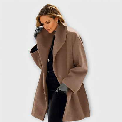 Isabella Oversized Hooded Coat | Mid-Thigh Hooded Coat