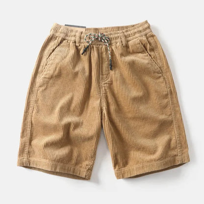 Jack Relaxed Fit Corduroy Shorts | Drawstring Waist Side Pockets Shorts