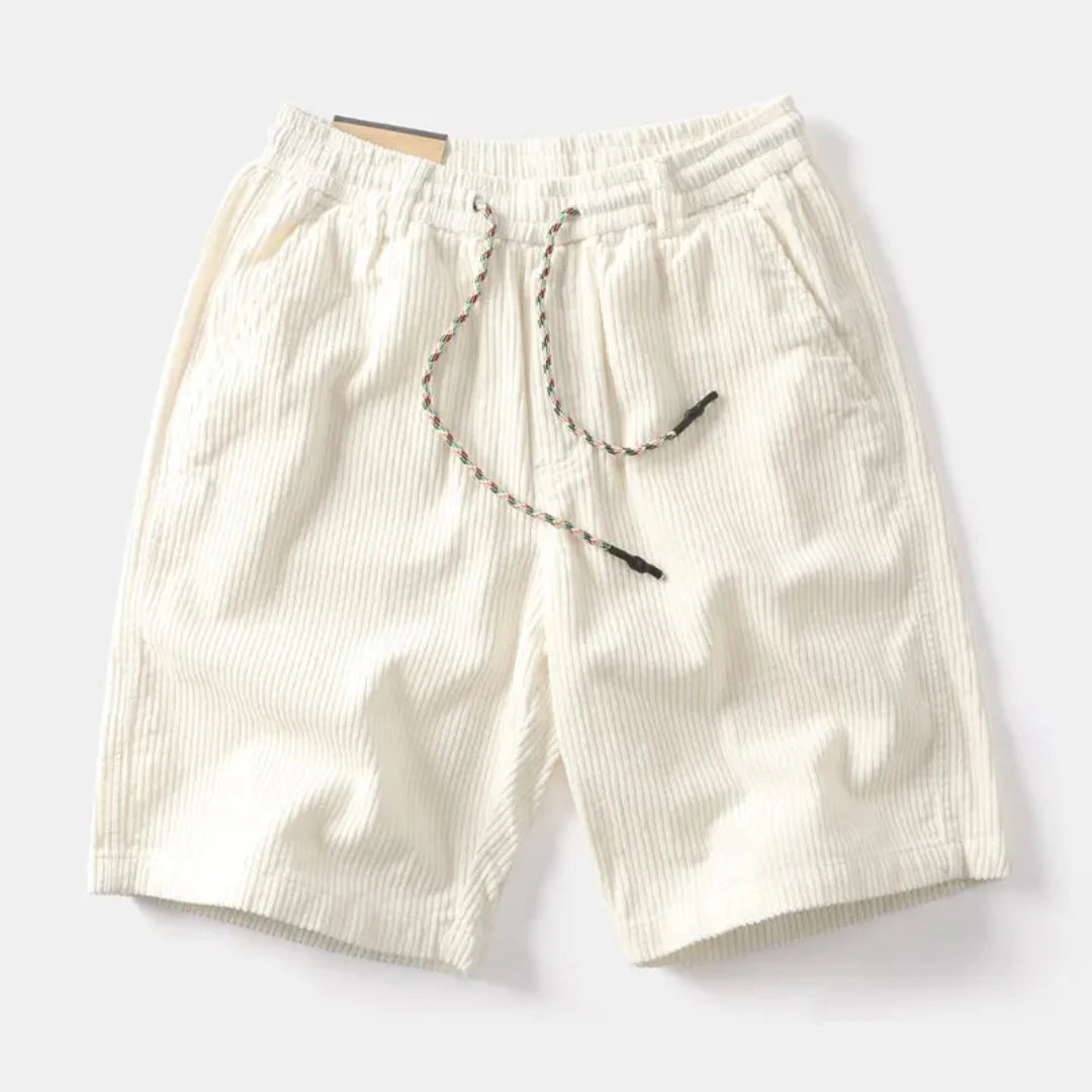 Jack Relaxed Fit Corduroy Shorts | Drawstring Waist Side Pockets Shorts