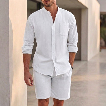 Arden Shirt & Shorts Set | Breathable Summer Casual Two-Piece Outfit