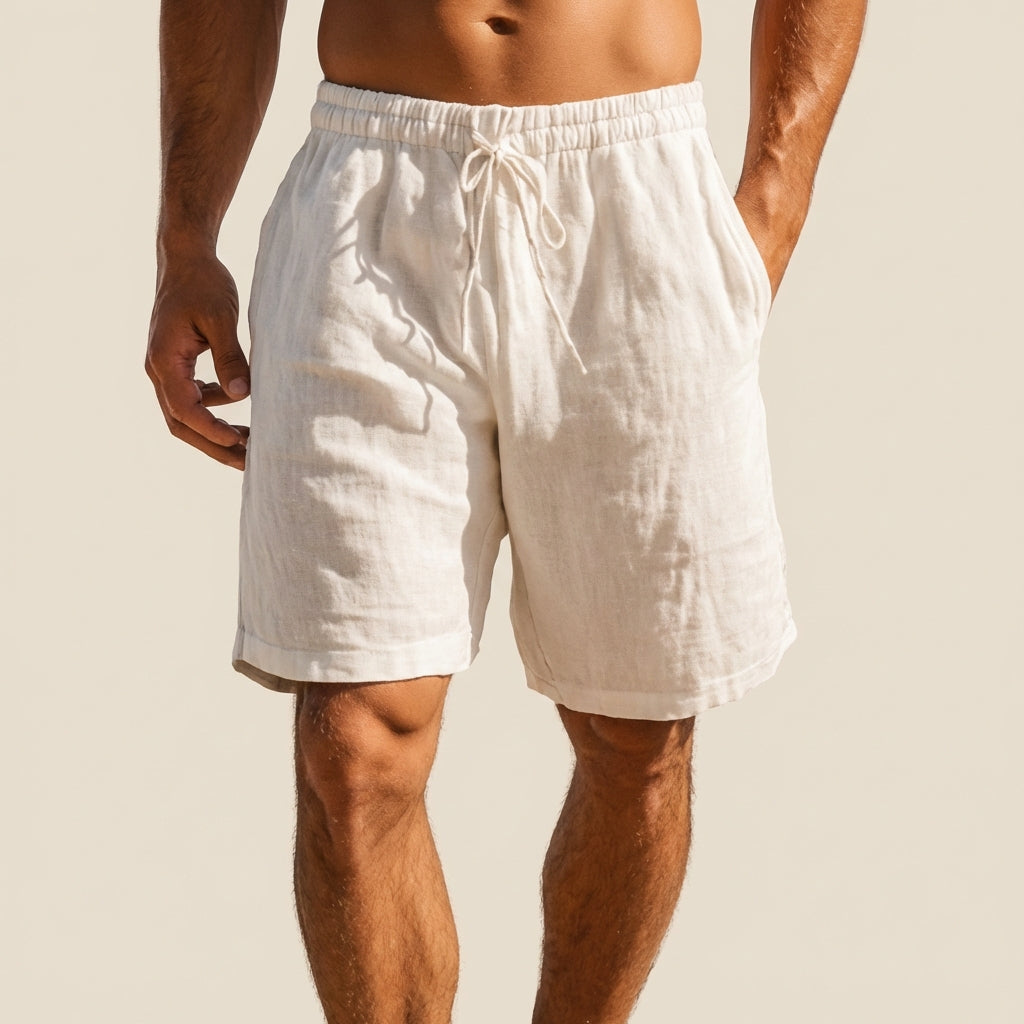 Leo Relaxed Fit Swim Shorts | Drawstring Waist Pockets Swim Shorts