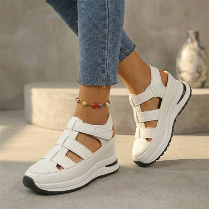 Amelia Closed-Toe Sneaker Sandals | Adjustable Straps Ankle-Length Closed-Toe Sneaker Sandals