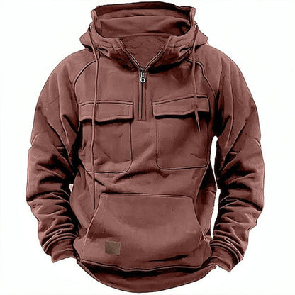 Benjamin Fleece Anorak Hoodie | Relaxed Fit Hooded Hoodie