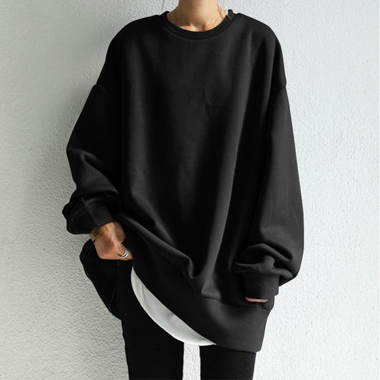 Women’s Pullover Sweater – Oversized Fit – Soft Knit – Crew Neck – Tunic Length