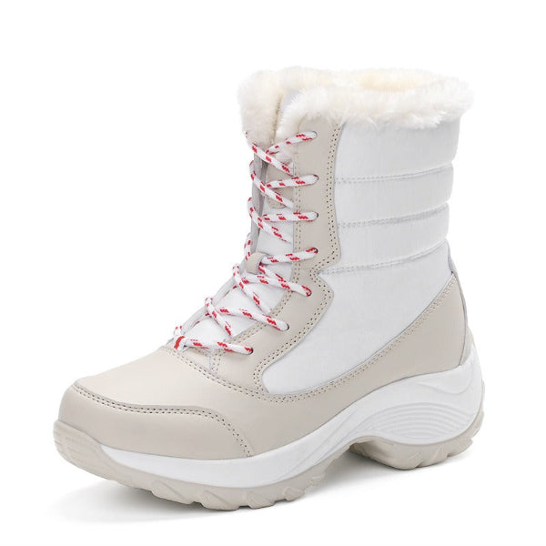 Women’s Snow Boots – Mid-Calf – Waterproof Insulated – Fleece Lined – Lace Up
