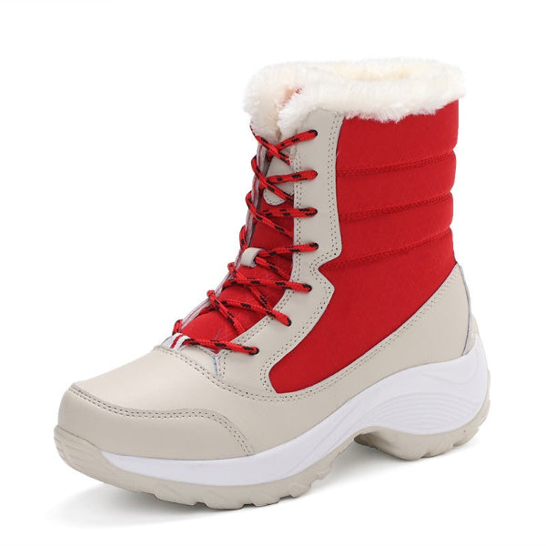 Women’s Snow Boots – Mid-Calf – Waterproof Insulated – Fleece Lined – Lace Up