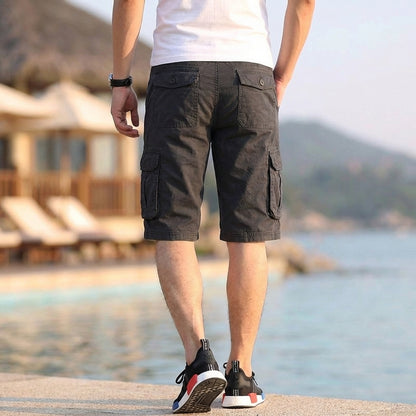 Noah Relaxed Fit Cargo Shorts | Cargo Pockets Side Pockets Shorts