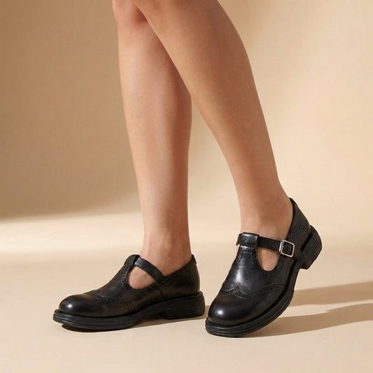 Amelia Orthopedic Mary Jane Shoes | T-Strap Buckle Closure Shoes