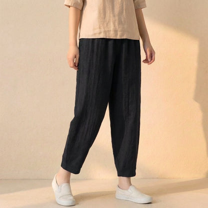Isla Relaxed Fit Harem Pants | Elastic Waist Side Pockets Pants