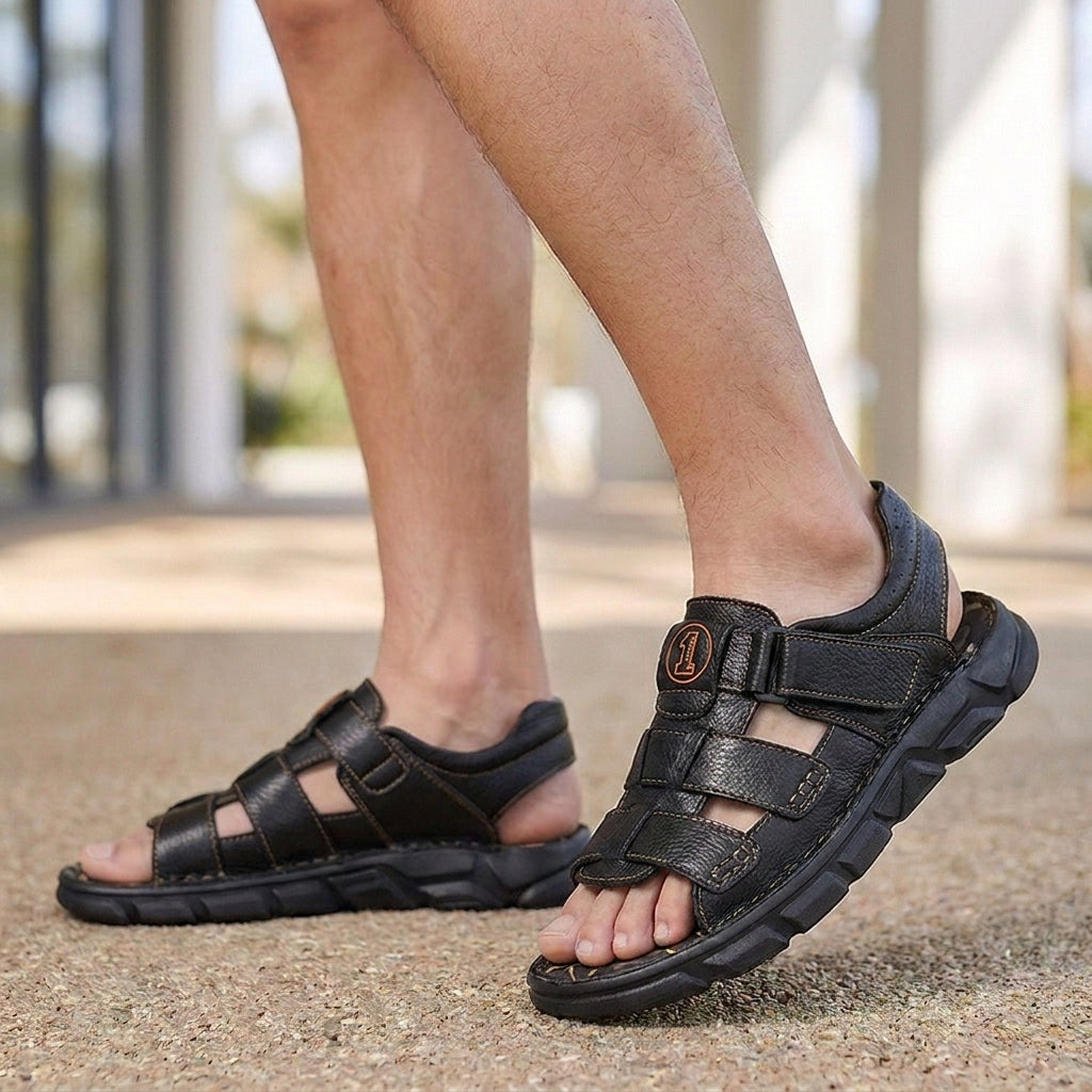 Oscar Orthopedic Low-Top Sport Sandal | Closed Toe Adjustable Straps Sport Sandal