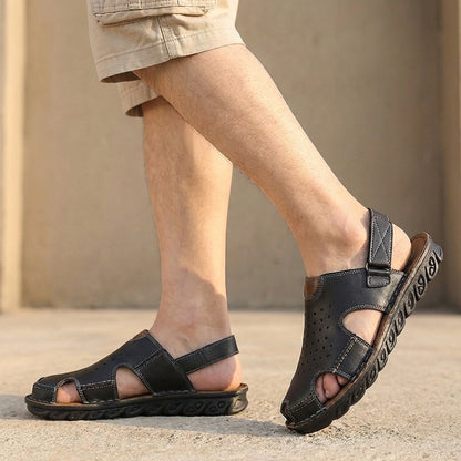 Theodore Orthopedic Closed-Toe Sandals | Perforated Cut-Out Sandals