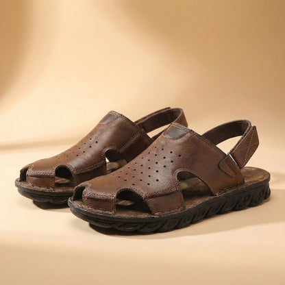 Theodore Orthopedic Closed-Toe Sandals | Perforated Cut-Out Sandals