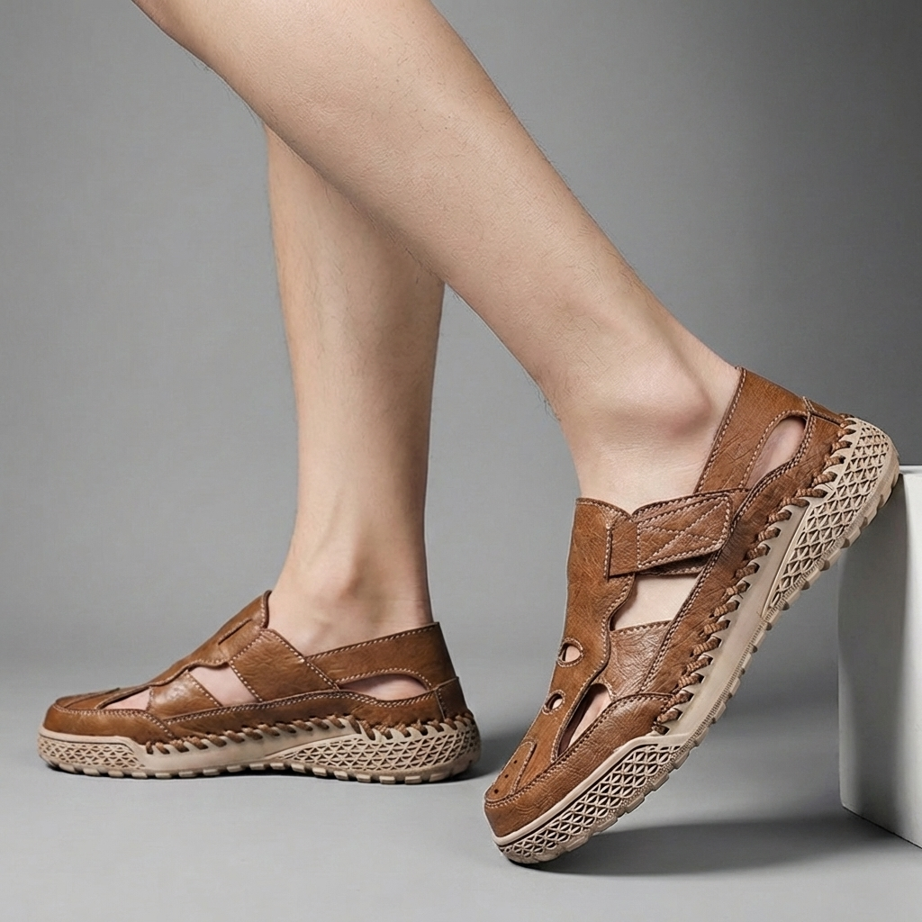 Oscar Leather Orthopedic Contoured Shoe Insole | Hand-Stitched Cushioned Shoe Insole