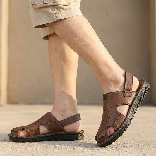 Theodore Orthopedic Closed-Toe Sandals | Perforated Cut-Out Sandals