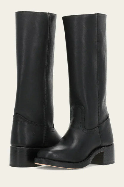 Freya Classic Western Boots | Stacked Heel Rounded Toe Boots