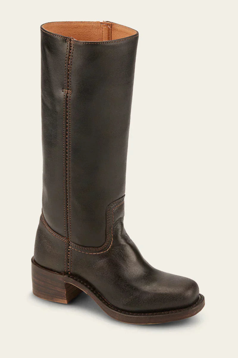 Freya Classic Western Boots | Stacked Heel Rounded Toe Boots
