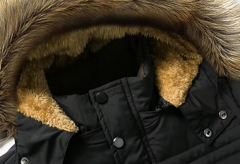 Oscar Hooded Puffer Jacket | Fur Trimmed Mid-Thigh Length Jacket