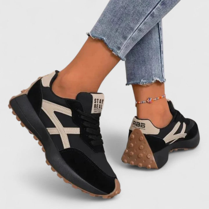 Isla Low-Top Sneakers | Chunky Sole Lace-Up Sneakers