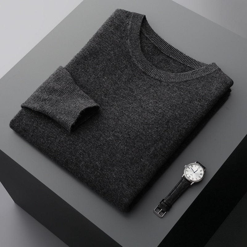 Noah Regular Fit Knit Sweater | Crewneck Long Sleeve Knit Sweater