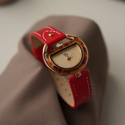 Isla Standard Fit Wristwatch | Half-Moon Case Geometric Wristwatch