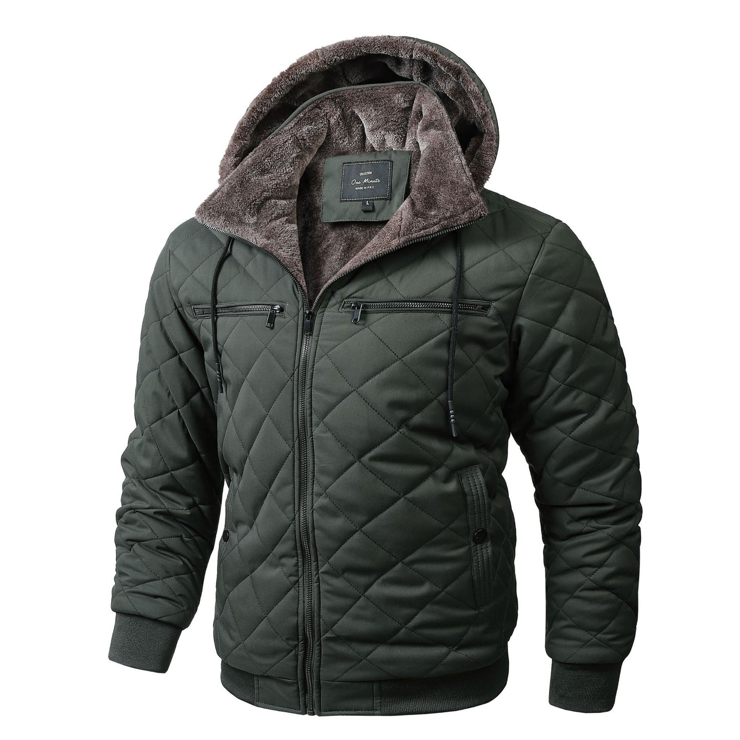Arlo Quilted Hooded Jacket | Regular Fit Winter Bomber Jacket