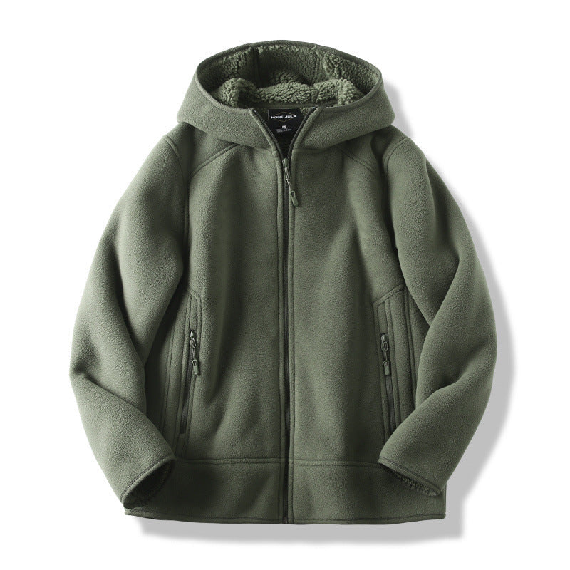 Freddie Relaxed Fit Hoodie | Sherpa Lined Full Zip Hoodie