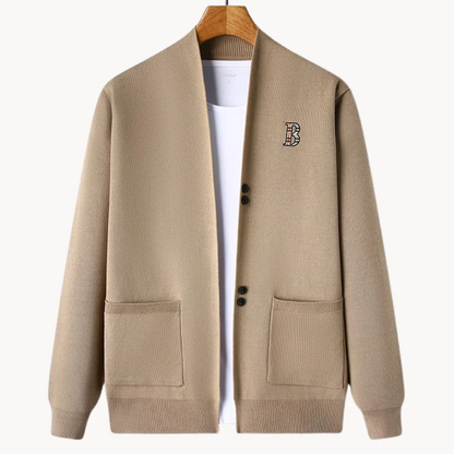 Harry Relaxed Fit Cardigan | V-Neck Button Front Cardigan