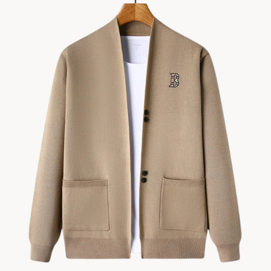 Harry Relaxed Fit Cardigan | V-Neck Button Front Cardigan