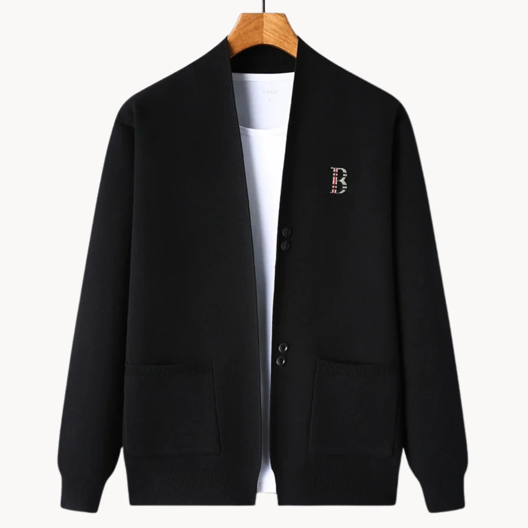 Harry Relaxed Fit Cardigan | V-Neck Button Front Cardigan