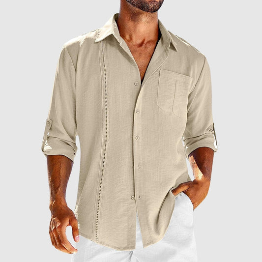 Jack Regular Fit Button-Up Shirt | Spread Collar Long Sleeve Shirt