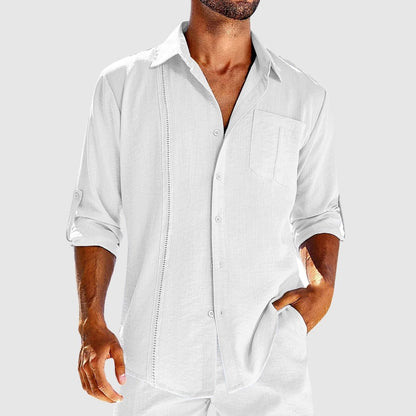Jack Regular Fit Button-Up Shirt | Spread Collar Long Sleeve Shirt