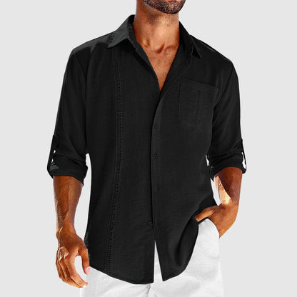 Jack Regular Fit Button-Up Shirt | Spread Collar Long Sleeve Shirt