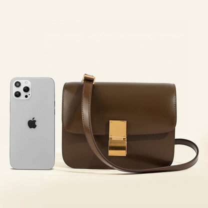 Isla Leather Structured Flap Bag | Gold-Tone Hardware Flap Bag