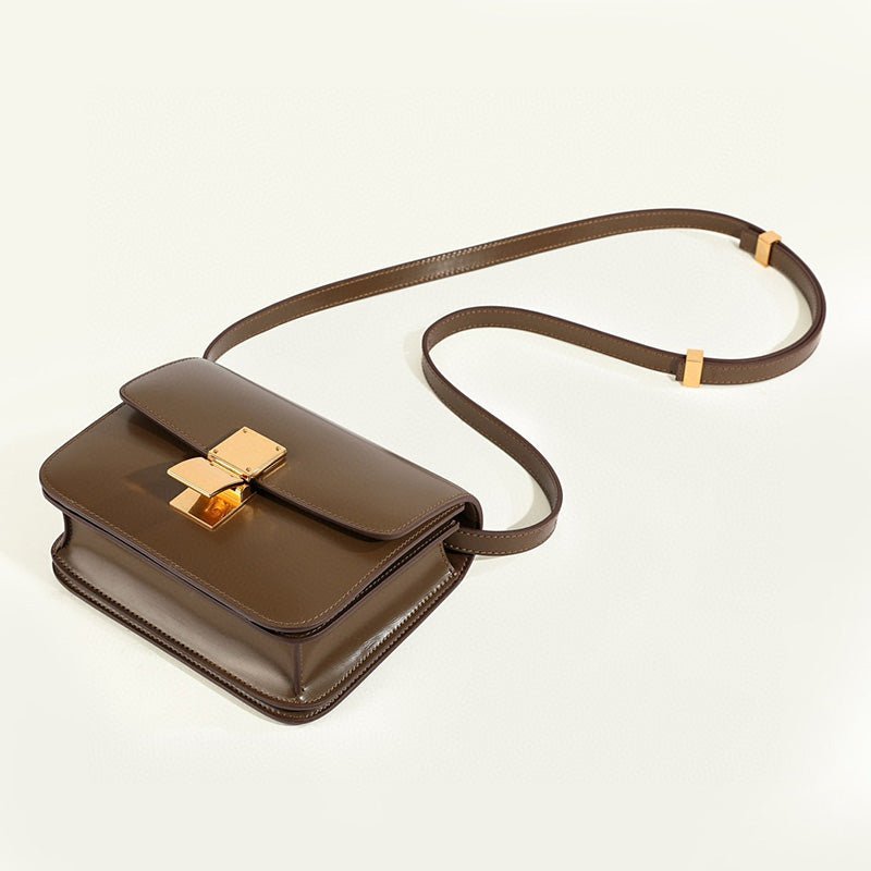 Isla Leather Structured Flap Bag | Gold-Tone Hardware Flap Bag