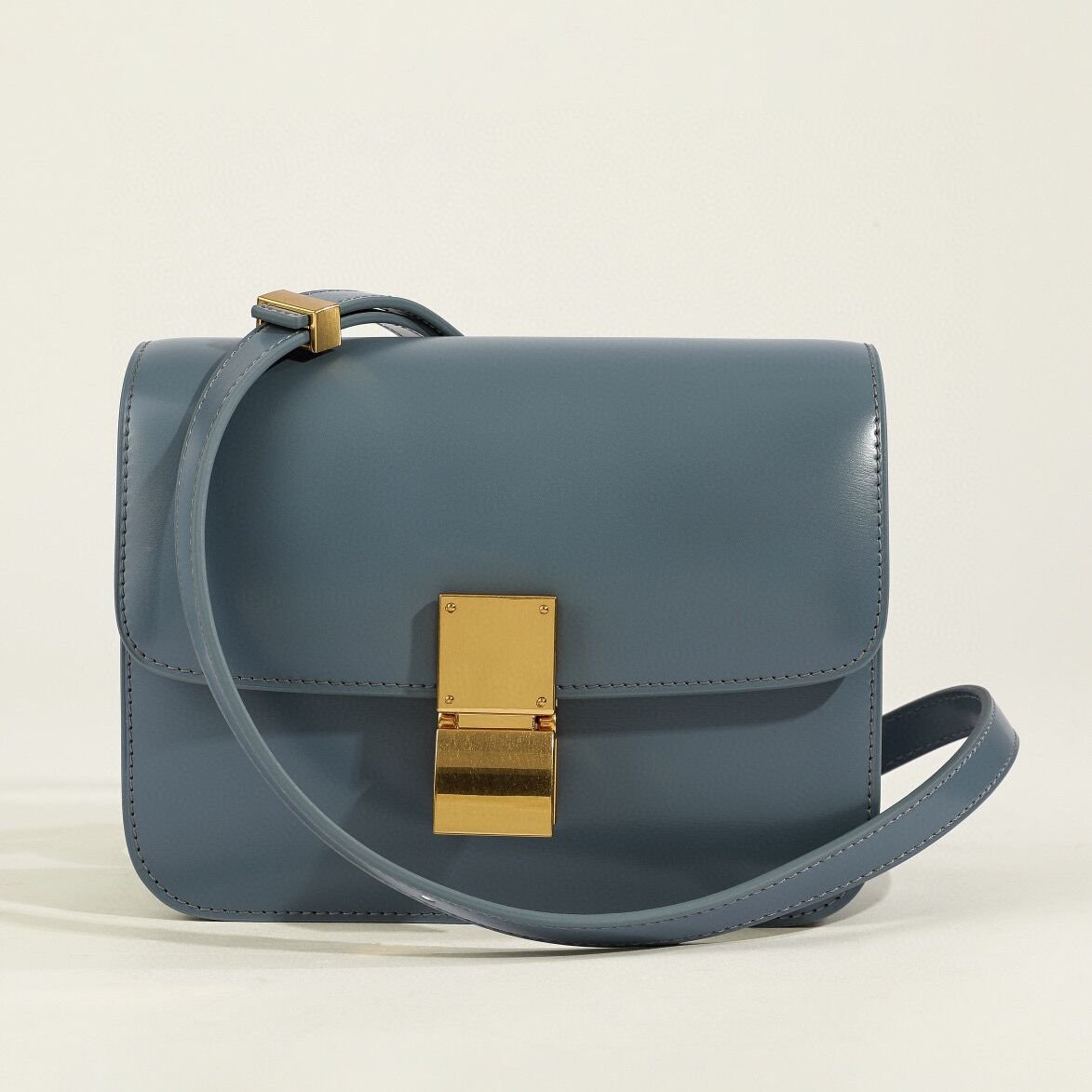 Isla Leather Structured Flap Bag | Gold-Tone Hardware Flap Bag