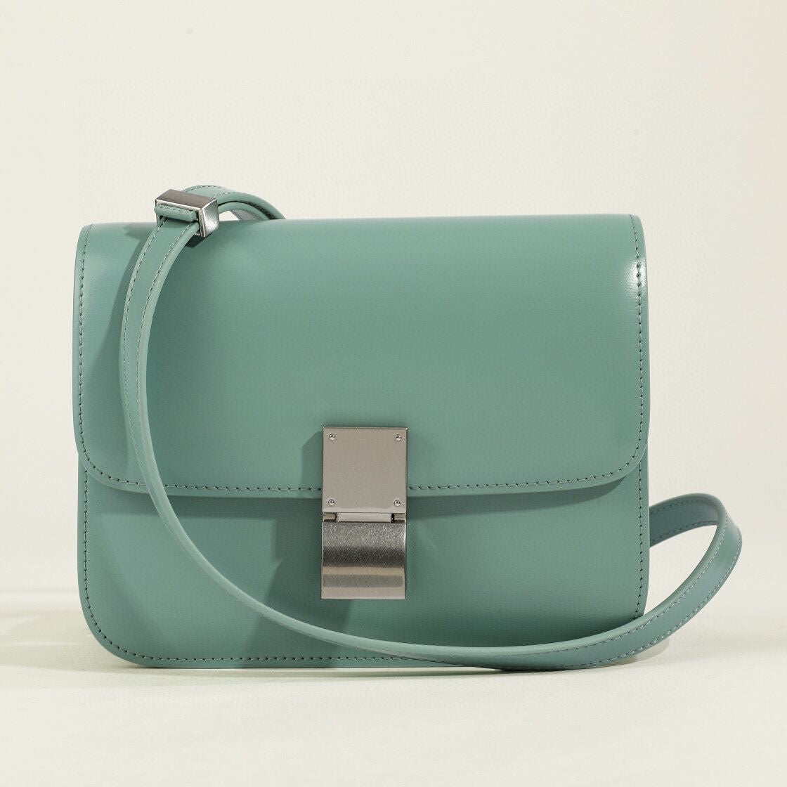 Isla Leather Structured Flap Bag | Gold-Tone Hardware Flap Bag